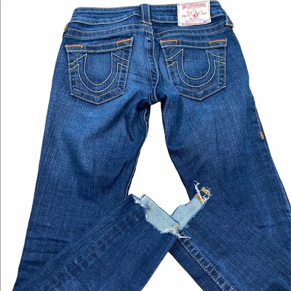 True Religion size 24 raw hem jeans - Picture 6 of 9